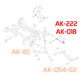 SUBARU BRZ (ZD8) 2021-24 GEN2 ADJUSTABLE REAR TOE ARMS WITH SPHERICAL BEARINGS