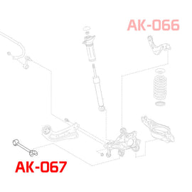 LEXUS UX200 / UX250H (ZA10) 2019-22 ADJUSTABLE TOE REAR CONTROL ARMS W/ SPHERICAL BEARINGS