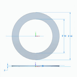 MONOSS/MONORS COILOVER THRUST WASHER - FLAT