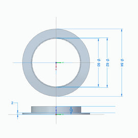 MONOSS/MONORS COILOVER THRUST WASHER - RAISED