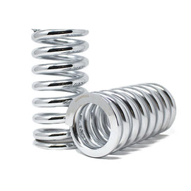 CUSTOM COILOVER SPRINGS 12KG / 200MM / 62MM ID (SET OF 2) CHROME FINISH