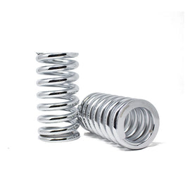 CUSTOM COILOVER SPRINGS 12KG / 200MM / 62MM ID (SET OF 2) CHROME FINISH