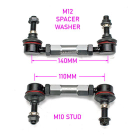 ADJUSTABLE SWAY BAR END LINKS, 110-140 MM RANGE