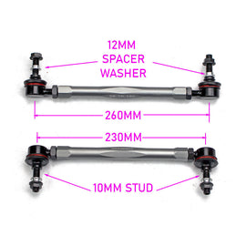 BMW 3-SERIES 1999-2004 ADJUSTABLE FRONT SWAY BAR END LINKS, OE REPLACEMENT