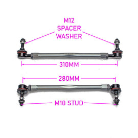 AUDI TT/TT QUATTRO 2000-2015, FRONT SWAY BAR ADJUSTABLE LINKS, OE REPLACEMENT