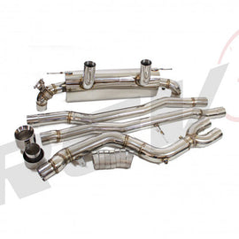 Toyota GR Supra 3.0L (A90) 2020-23 FlowMaxx Stainless Header-Back Dual Exit Exhaust System, 70mm Pipe