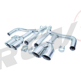 Dodge Challenger V6 3.6L 2015-21 FlowMAXX Stainless Steel Axle-Back Exhaust Kit, Free Flow Design